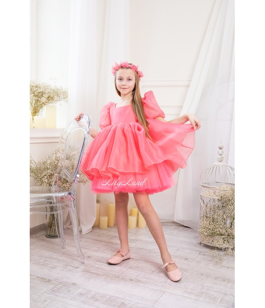 Детское нарядное платье Бекка, цвет розовый