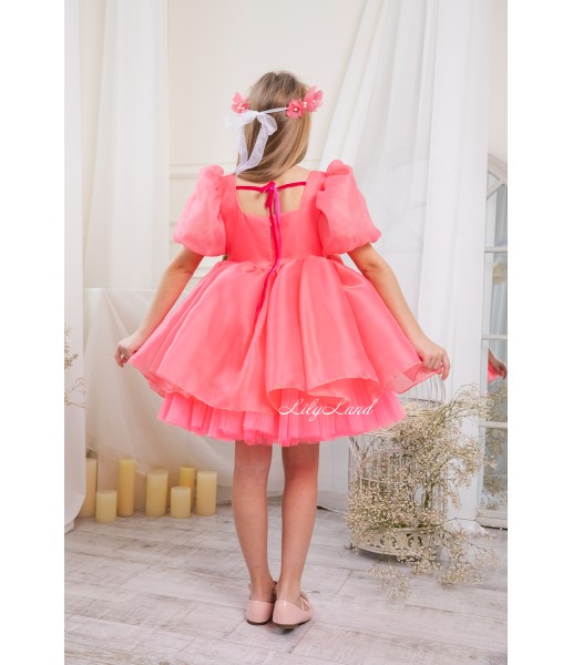 Дитяча святкова сукня Бекка, колір рожевий