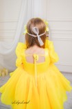 Детское нарядное платье Бекка, цвет желтый