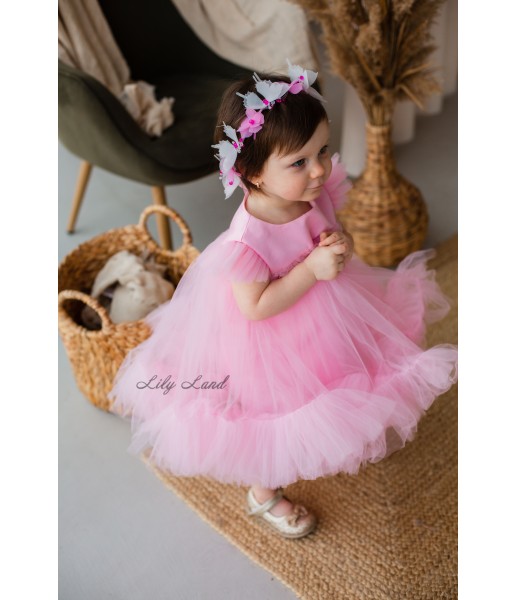 Детское платье Белль, цвет розовый
