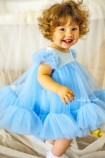 Детское платье Белль, цвет голубой