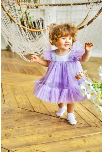 Детское платье Белль, цвет лаванда