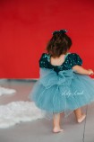 Детское нарядное платье Кармелла, цвет Зелёный