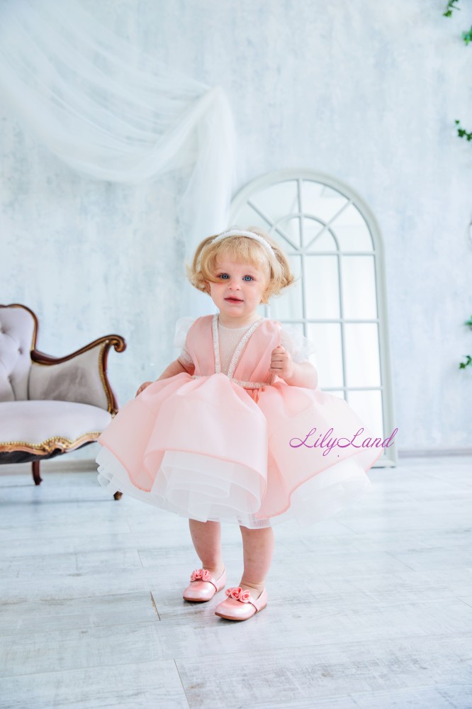 Дитяча святкова сукня Аеліта в рожевому кольорі