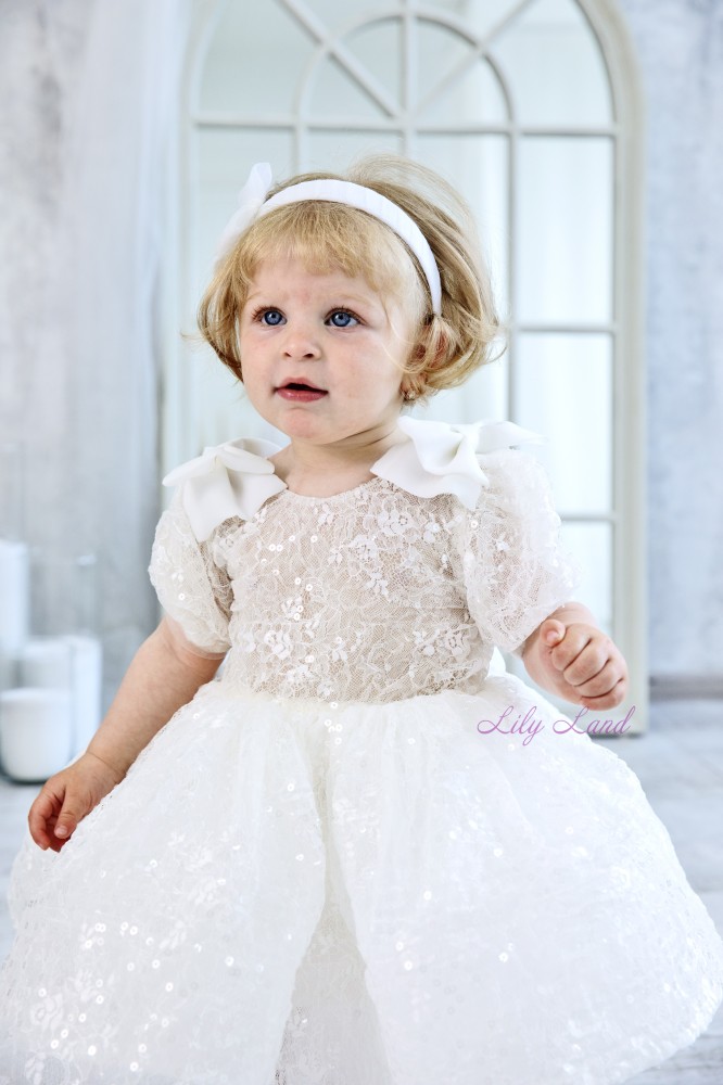 Детское нарядное платье Аэлита, цвет айвори
