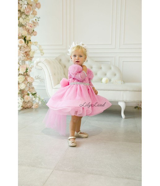 Дитяча святкова сукня Кортні, колір рожевий