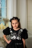 Детское нарядное платье Дафни, цвет Черный 
