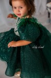 Детское нарядное платье Дафни, цвет Зеленый