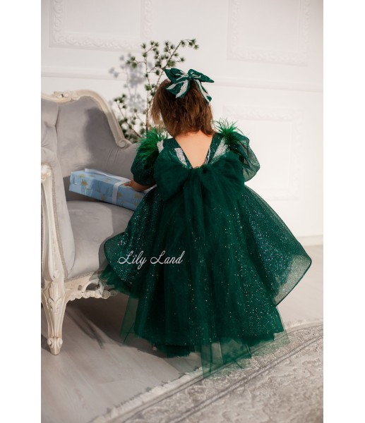 Дитяча святкова сукня Дафні, колір Зелений
