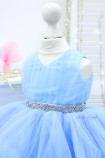 Детское нарядное платье Дейзи, цвет голубой