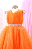Детское нарядное платье Дейзи, цвет оранжевый