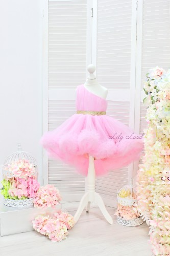 Детское нарядное платье Дейзи, цвет розовый