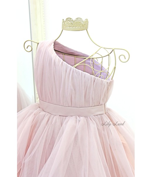 Детское нарядное платье Дейзи, цвет капучино
