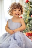 Детское нарядное платье Дейзи, цвет Небесный