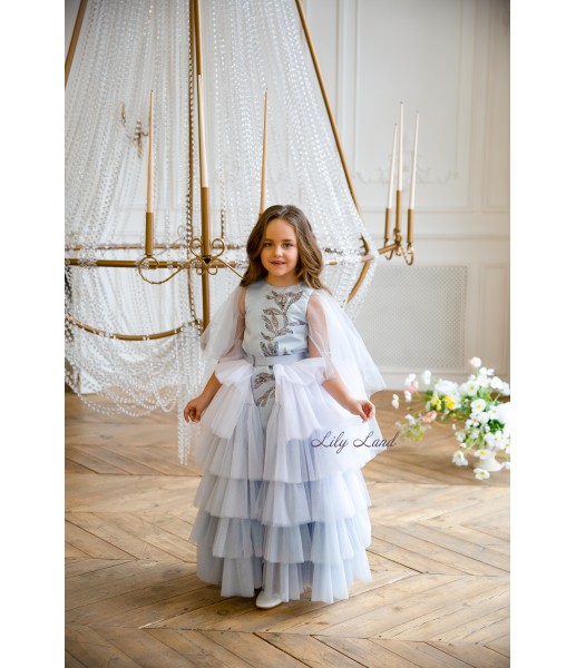 Детское платье Элина, цвет голубой