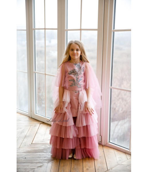 Детское платье Элина, цвет чайная роза