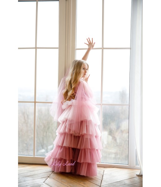 Детское платье Элина, цвет чайная роза