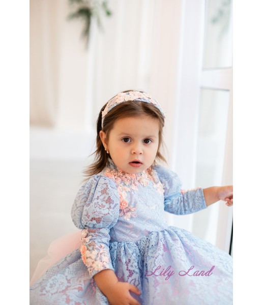 Детское платье Фелисити, в голубом цвете