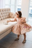 Детское платье Фелисити, в бежевом цвете