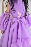 Детское нарядное платье Флорида, в лавандовом цвете
