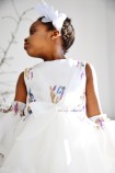 Детское нарядное платье Флорида, в белом цвете