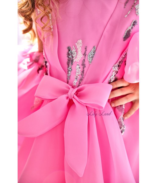 Детское нарядное платье Флорида, в розовом цвете