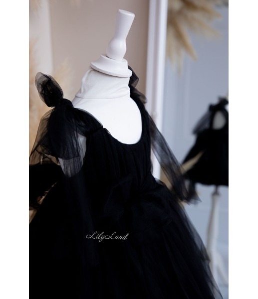 Детское нарядное платье Фрида, цвет Черный