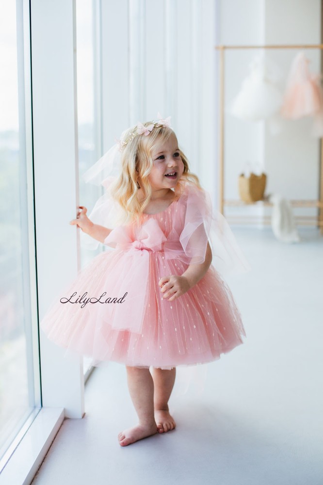 Дитяча святкова сукня Фріда, колір Рожевий