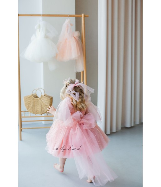 Детское нарядное платье Фрида, цвет розовый