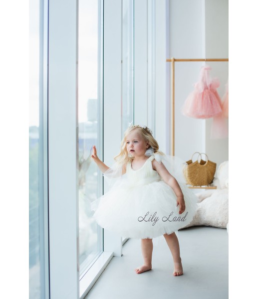 Дитяча святкова сукня Фріда, колір Айворі