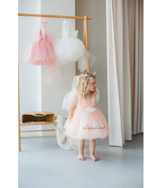 Детское нарядное платье Фрида, цвет Персик