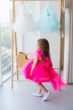 Дитяча святкова сукня Фріда, колір Яскраво-рожева