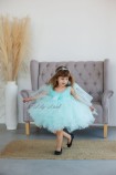 Детское нарядное платье Фрида, цвет Ментол