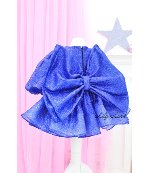 Детское нарядное платье Голди, цвет синий
