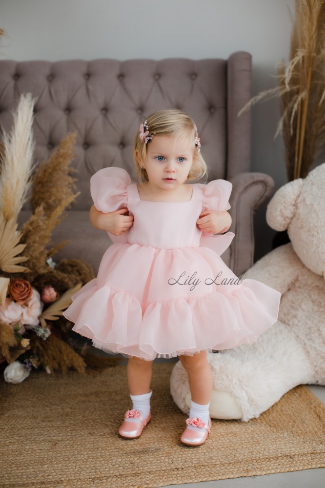 Детское нарядное платье Марсель, цвет Светло-Розовый