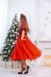 Комплект нарядных платьев Новый год 4, цвет красный