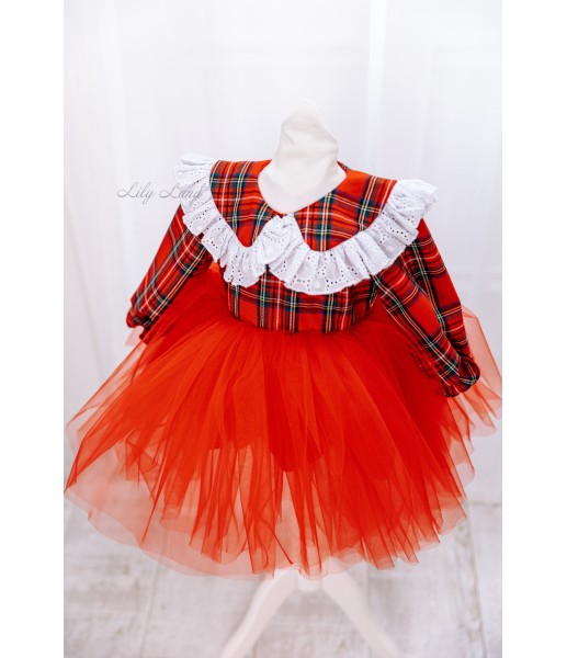 Комплект нарядных платьев Новый год 7, цвет красный