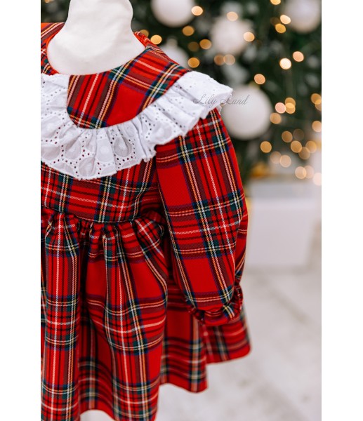 Детское нарядное платье Новый год 6, цвет красный 