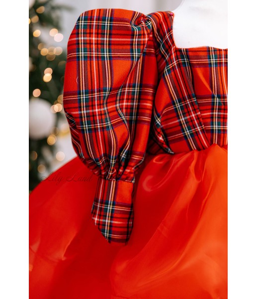 Комплект нарядних суконь Новий рік 3, колір червоний