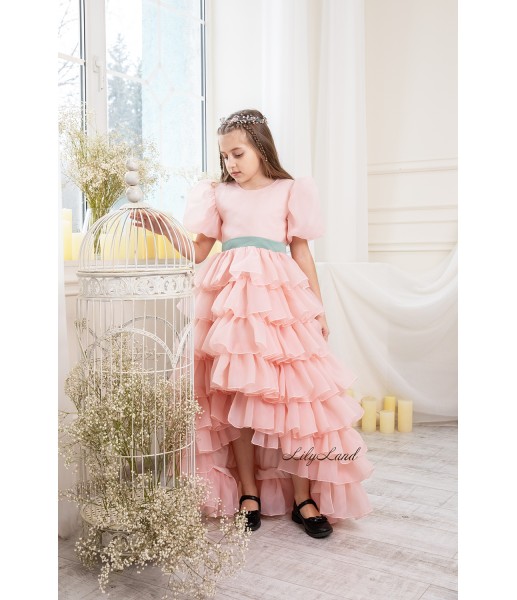 Дитяча святкова сукня Джулія, колір Ніжно-рожевий