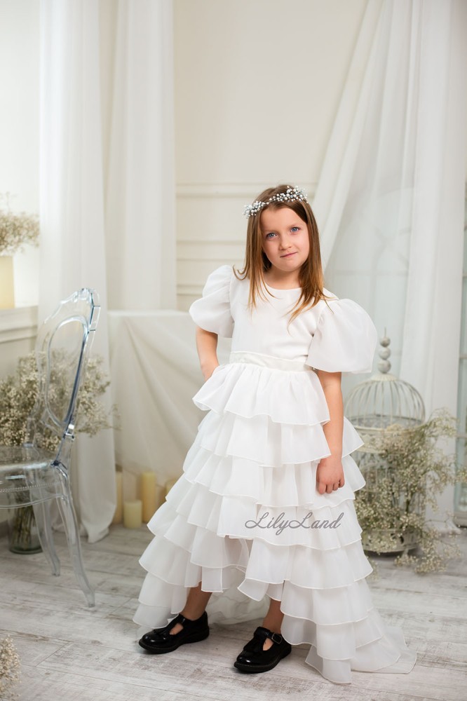 Дитяча святкова сукня Джулія, колір Айворі