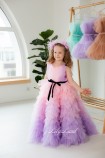 Дитяча святкова сукня Кайла, колір лаванда з рожевим градієнтом