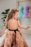 Детское нарядное платье Кайла, цвет коричневый
