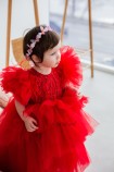 Детское нарядное платье Келли, цвет красный