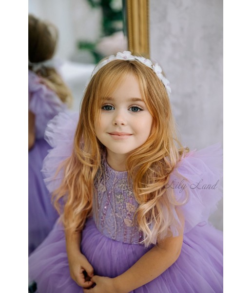 Детское нарядное платье Келли, цвет Лавандовый