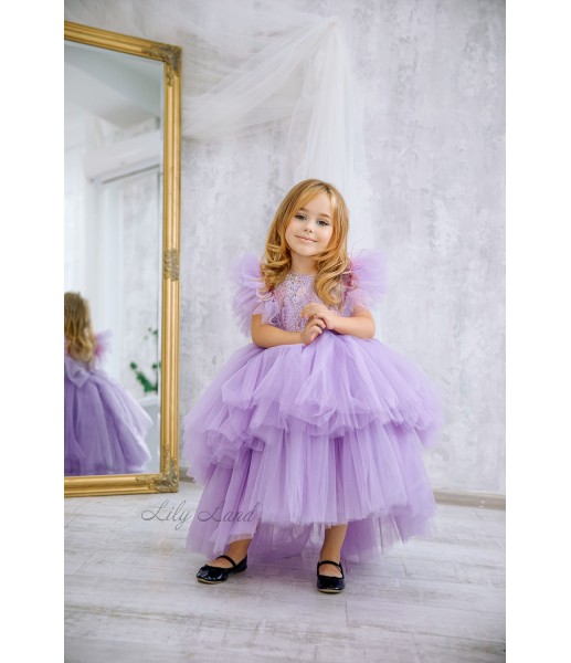 Детское нарядное платье Келли, цвет Лавандовый