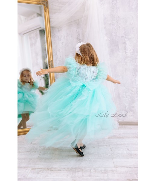 Детское нарядное платье Келли, цвет Мята