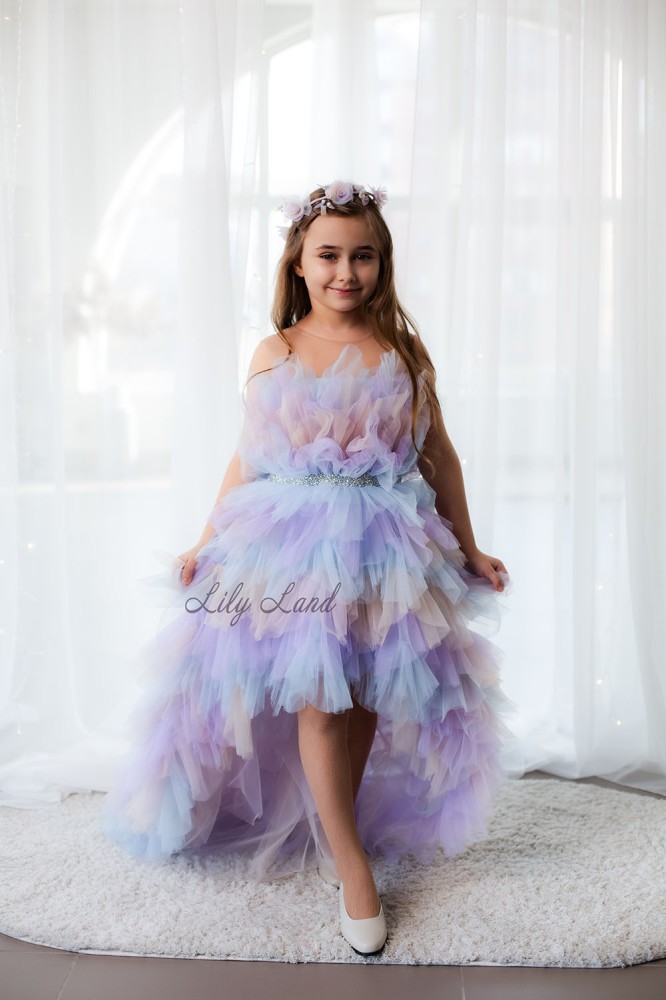 Дитяча святкова сукня Хлоя, колір лавандовий
