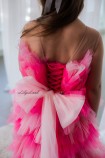 Детское нарядное платье Хлоя, цвет розовый градиент