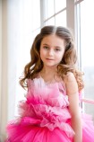 Детское нарядное платье Хлоя, цвет барби